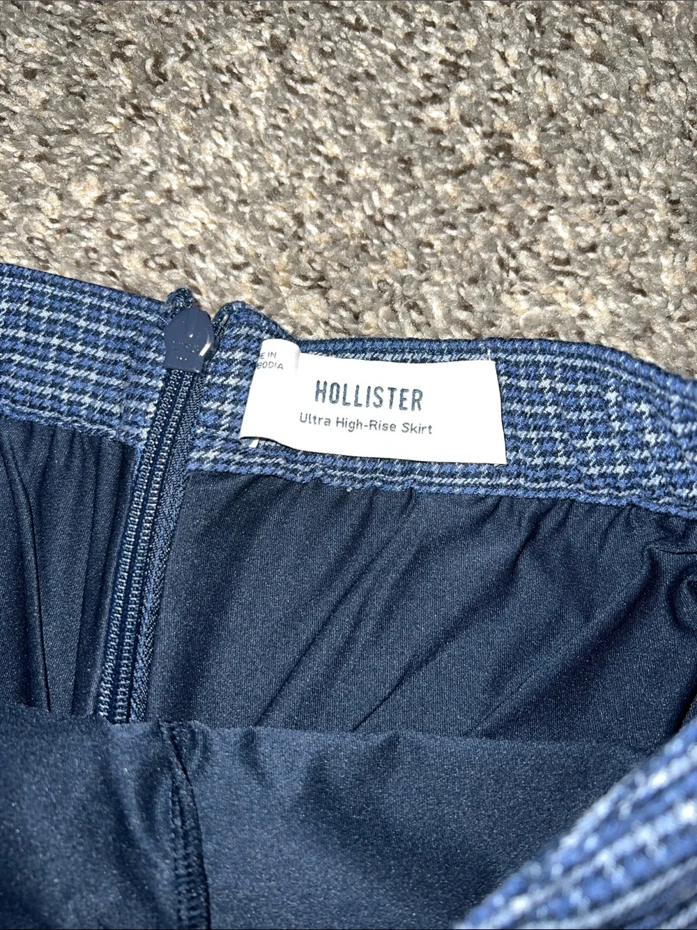 Women’s Blue Check Performance Skirt